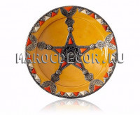 Декоративная тарелка 35 см, желтая MAROC ETOILE арт.AS-10