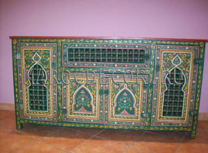 Комод в марокканском стиле, зеленый Marrakech-19 
