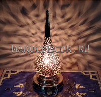 Настольная лампа из Марокко Lamp-64, цвет серебро
