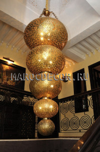 Марокканская люстра 5 шаров Boule-5