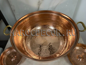 Таз медный для хамама и бани 40 см Hamam-25