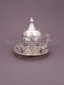 Кофейная пара турецкая, серебро COF-1/3