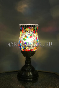 Турецкая лампа c мозаичным плафоном Flower арт.TM-012/8