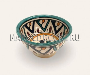 Пиала керамическая с росписью Марокко BL-19