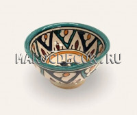 Пиала керамическая с росписью Марокко BL-19