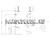 Душевой комплект встраиваемый лейка с потолка 10137/1DF бронза