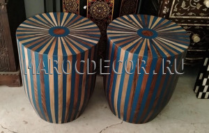 Круглый стол из массива ореха Marrakech-23