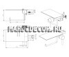 Гигиенический душ встраиваемый с полкой, бронза арт.708BR 