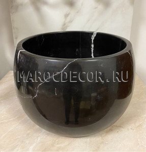 Курна круглая черная Высокая Торос