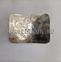 Мыльница латунная с чеканкой Maroc-D05