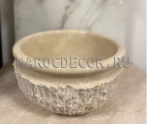 Курна мраморная Колотый край Беж КURNA-27/1