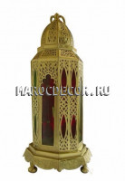 Марокканский фонарь с цветным стеклом арт.Lamp-53