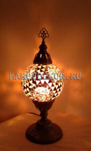 Настольная лампа с мозаичным плафоном TM-015TА-3