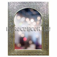 Латунное зеркало с аркой стиль Марокко, 50*80 арт.SR-80